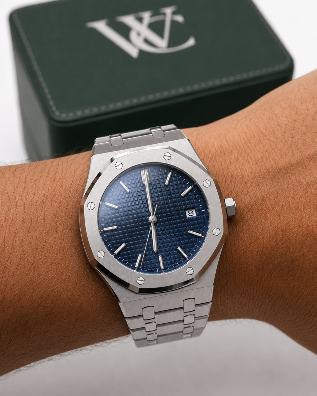 Corbier RIDGE - Dark Azure | Men's Blue Dial Steel Watch