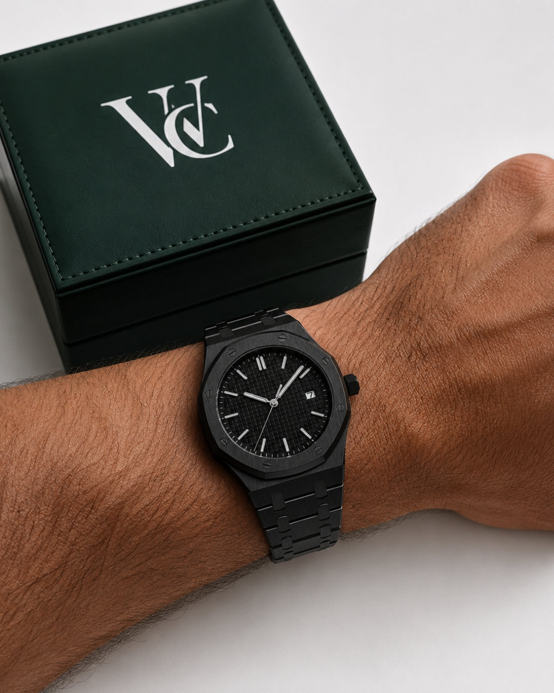 Image of Corbier RIDGE - Onyx | Men's Black Dial Steel Watch