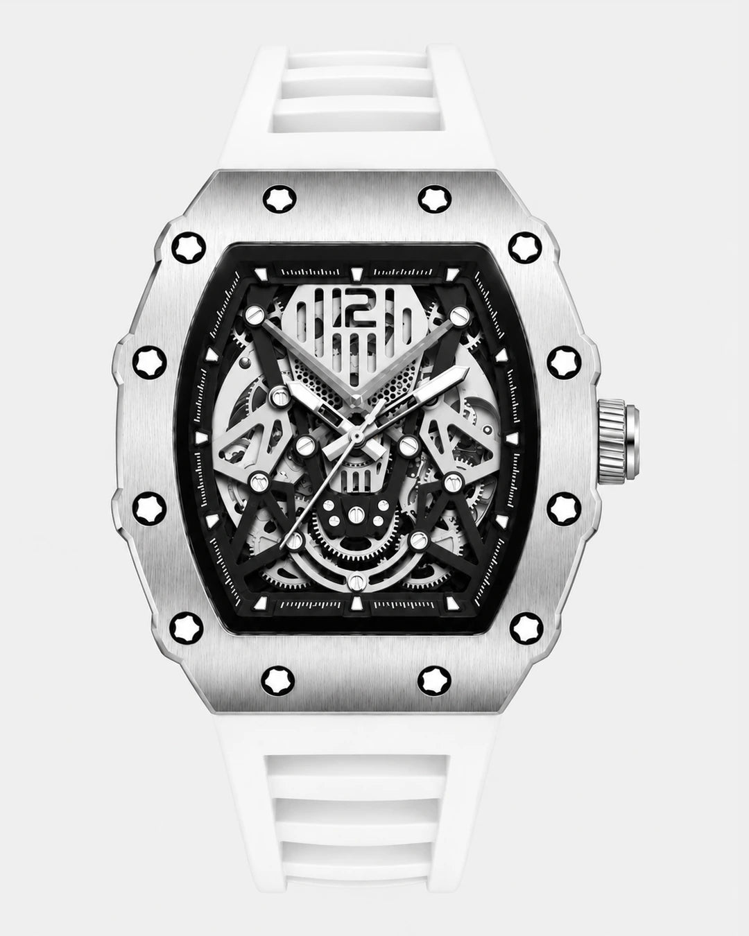Image of William Corbier SURGE Alpine men's automatic skeleton watch, front view